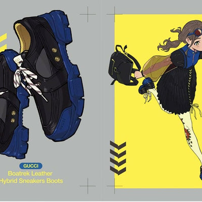 C99 atmosphere tarou2 Sneaker & Girls Color Art Book TAROU'S KICKS 1-3 