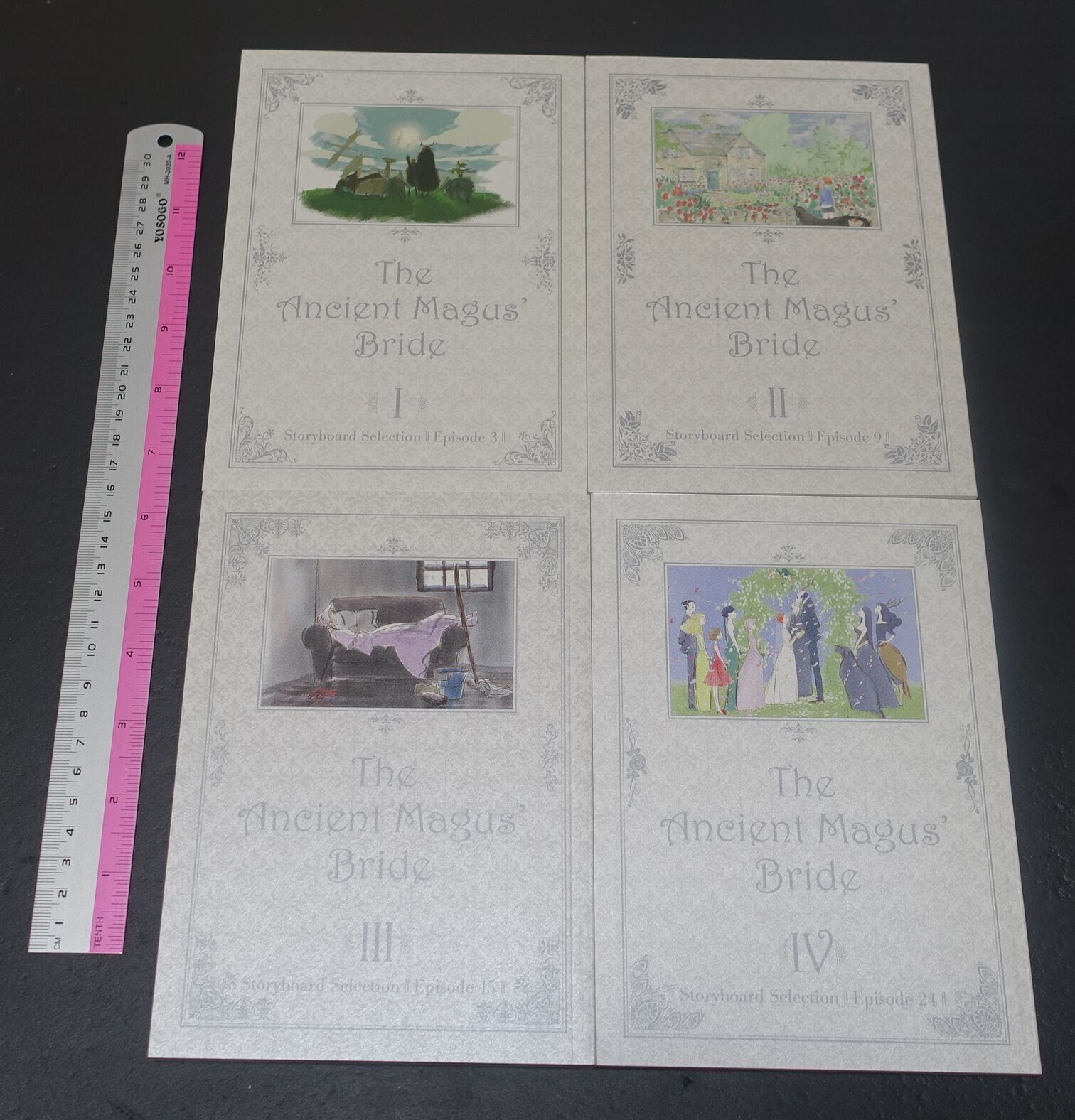 The Ancient Magus Bride Mahou Tsukai no Yome Story Board Selection Book vol.1-4 