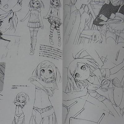 Kantoku Rough Illustration Art Collection Book SKETCH WORKS 124 page 