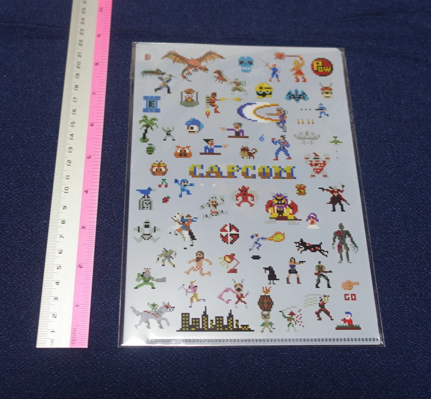 CAPCOM x EPOS CARD Collaborate PVC Art Sheet Dot Characters Clear File 