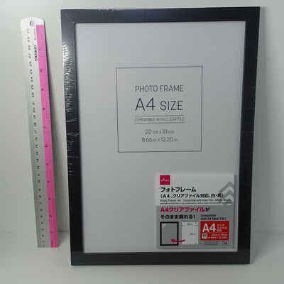 A4 Size Clear File PVC Art Sheet Picture Frame Black 