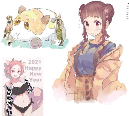 C99 yae VTuver Coco Tsuki Unofficial Fan Art Book thanatophobia Pre-Order 