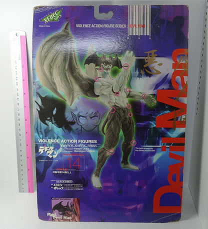 XEBEC Kaiyodo Devil Man Violence Action Figure Devilman Blue Body & Black Wing 