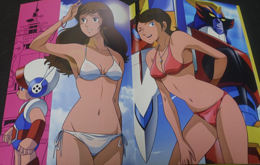 Ochi Kazuhiro 70's Anime Heroines Fan Art Book Ginguiser & Machine Blaster 