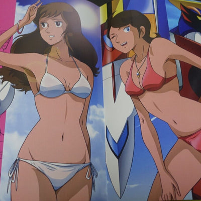 Ochi Kazuhiro 70's Anime Heroines Fan Art Book Ginguiser & Machine Blaster 