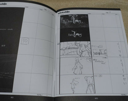 ufotable Fate Zero 1st OPENING & ENDING CONTINUITY BOOK Story Board Art 