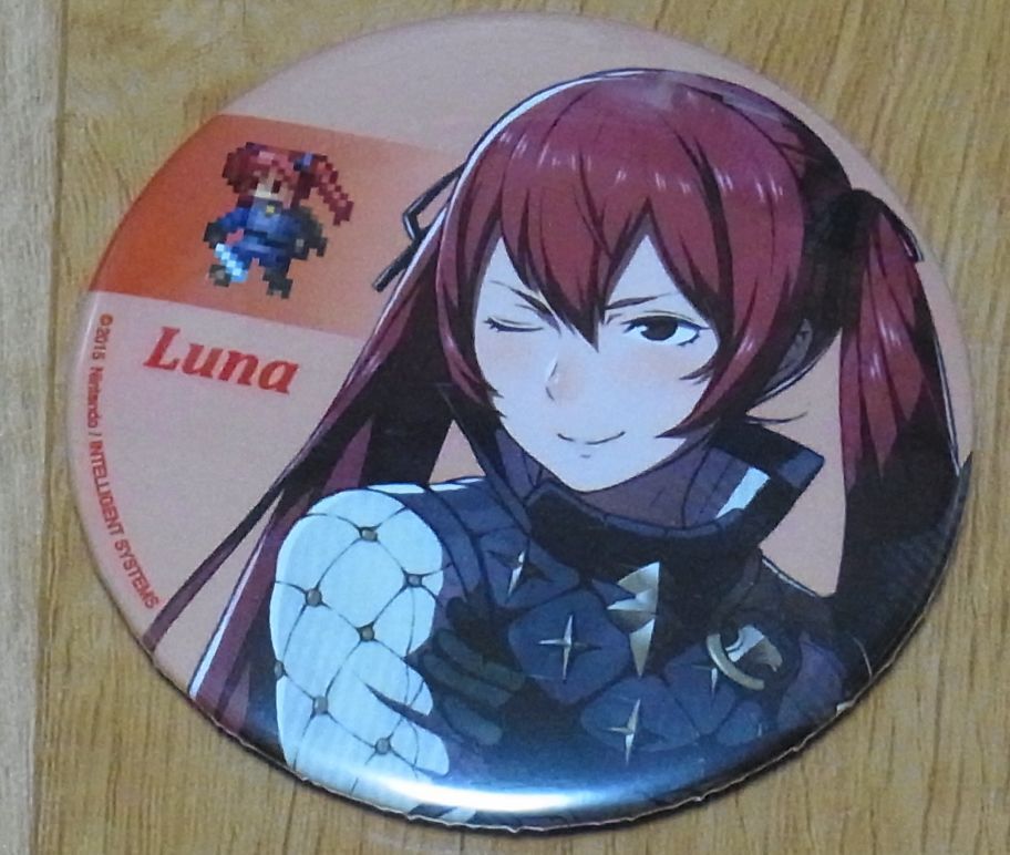 Fire Emblem If Fates Button Badge Luna Very RARE Yusuke Kozaki Illustration 
