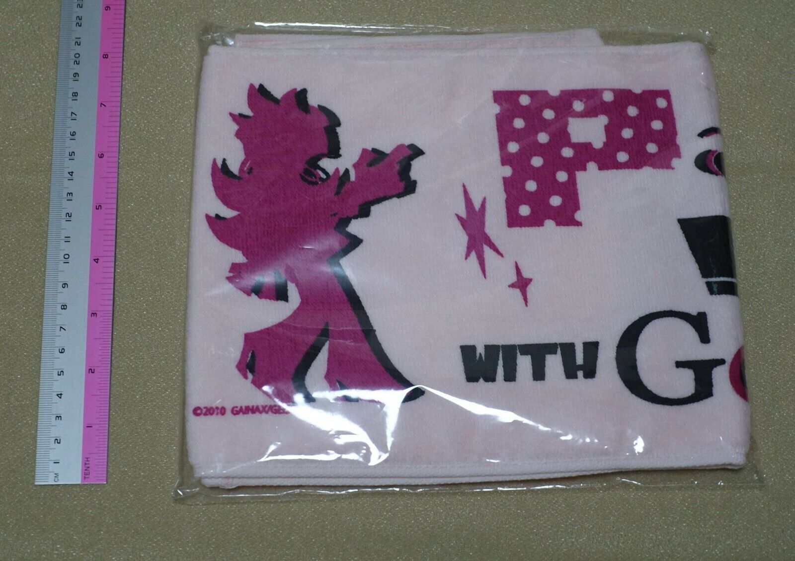 Panty and Stocking with Garterbelt Muffler Towel Pink 