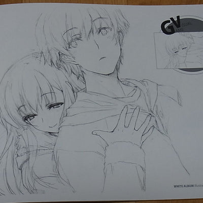 AQUAPLUS Hisashi Katawa White ALBUM Illustration Book Rare 
