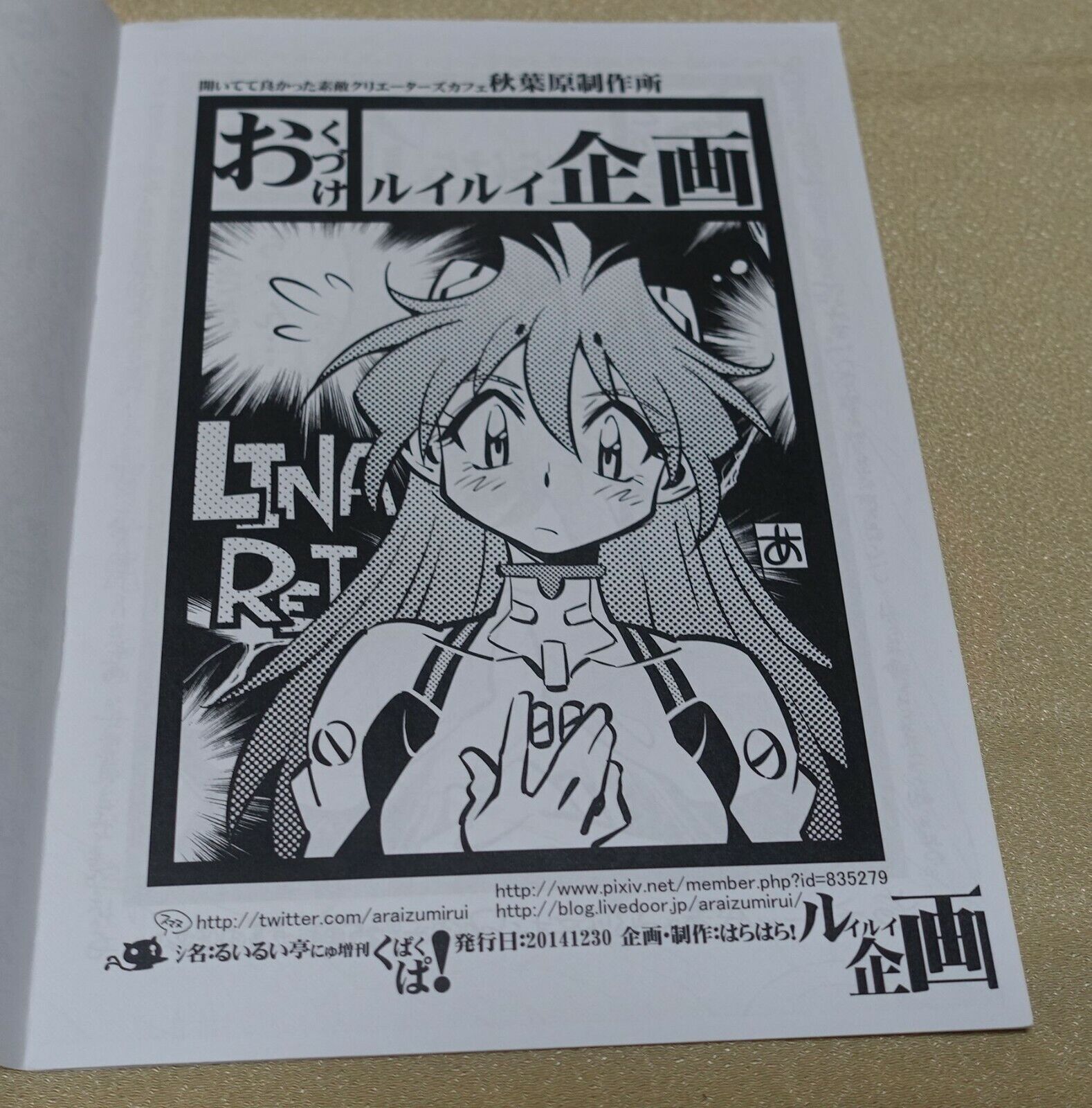 Rui Araizumi Slayers Character Designer's Hand Made Doujinshi Slayers etc 