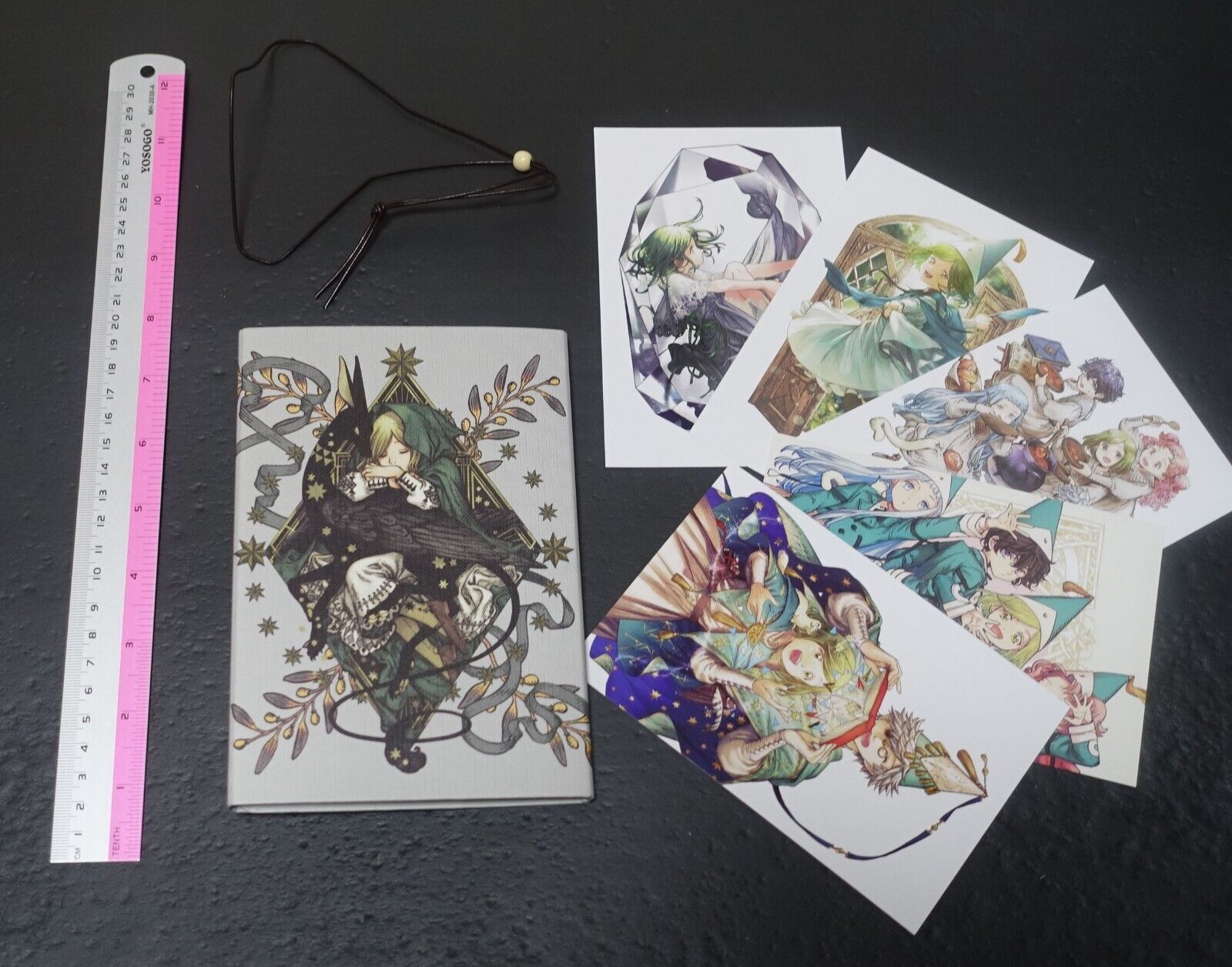 Kamome Shirahama Witch Hat Atelier Art Work Book & Card Set ATELIER OF WITCH HAT 