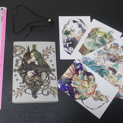 Kamome Shirahama Witch Hat Atelier Art Work Book & Card Set ATELIER OF WITCH HAT 