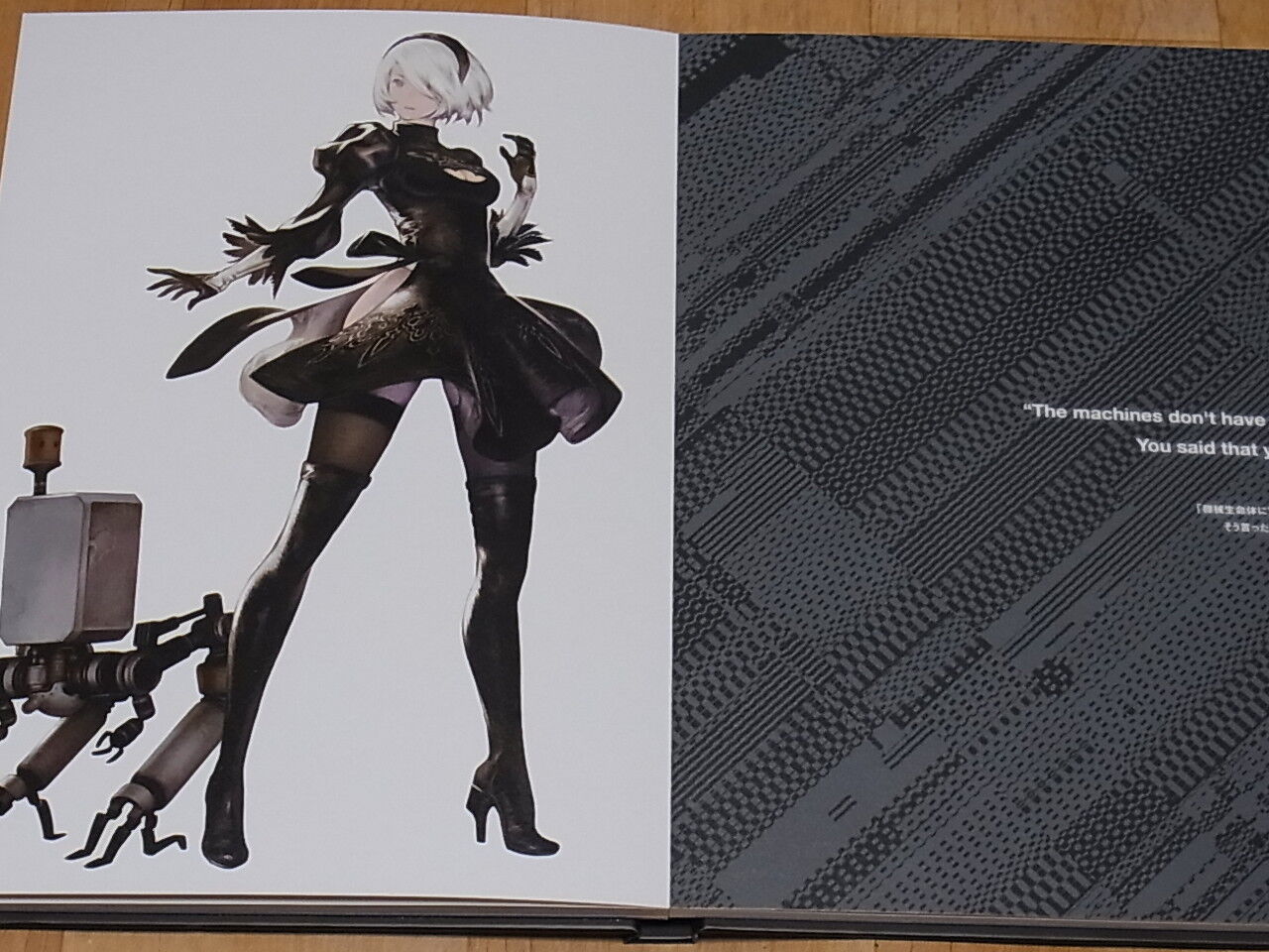NieR Automata Black Box Edition's Hard Cover Art Book 