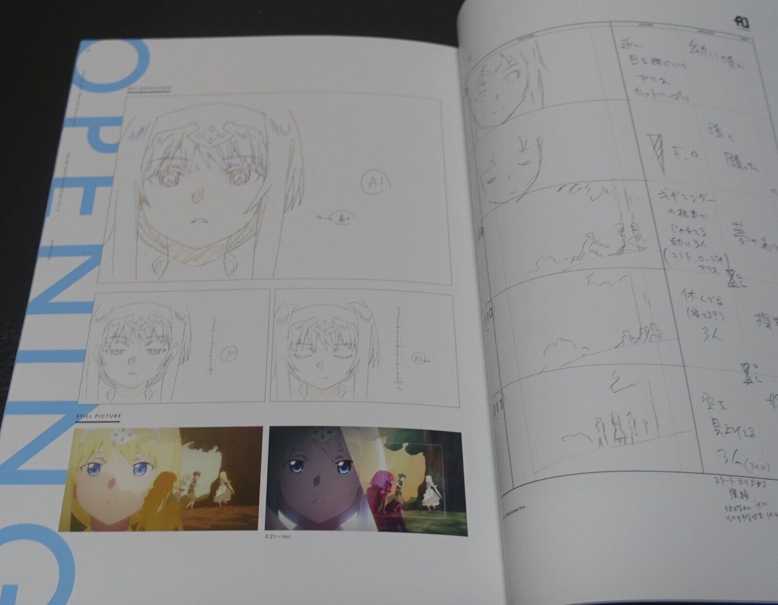 SWORD ART ONLINE Alicization OP ED Key & Story Board Art Book 1 & 2 Set SAO 