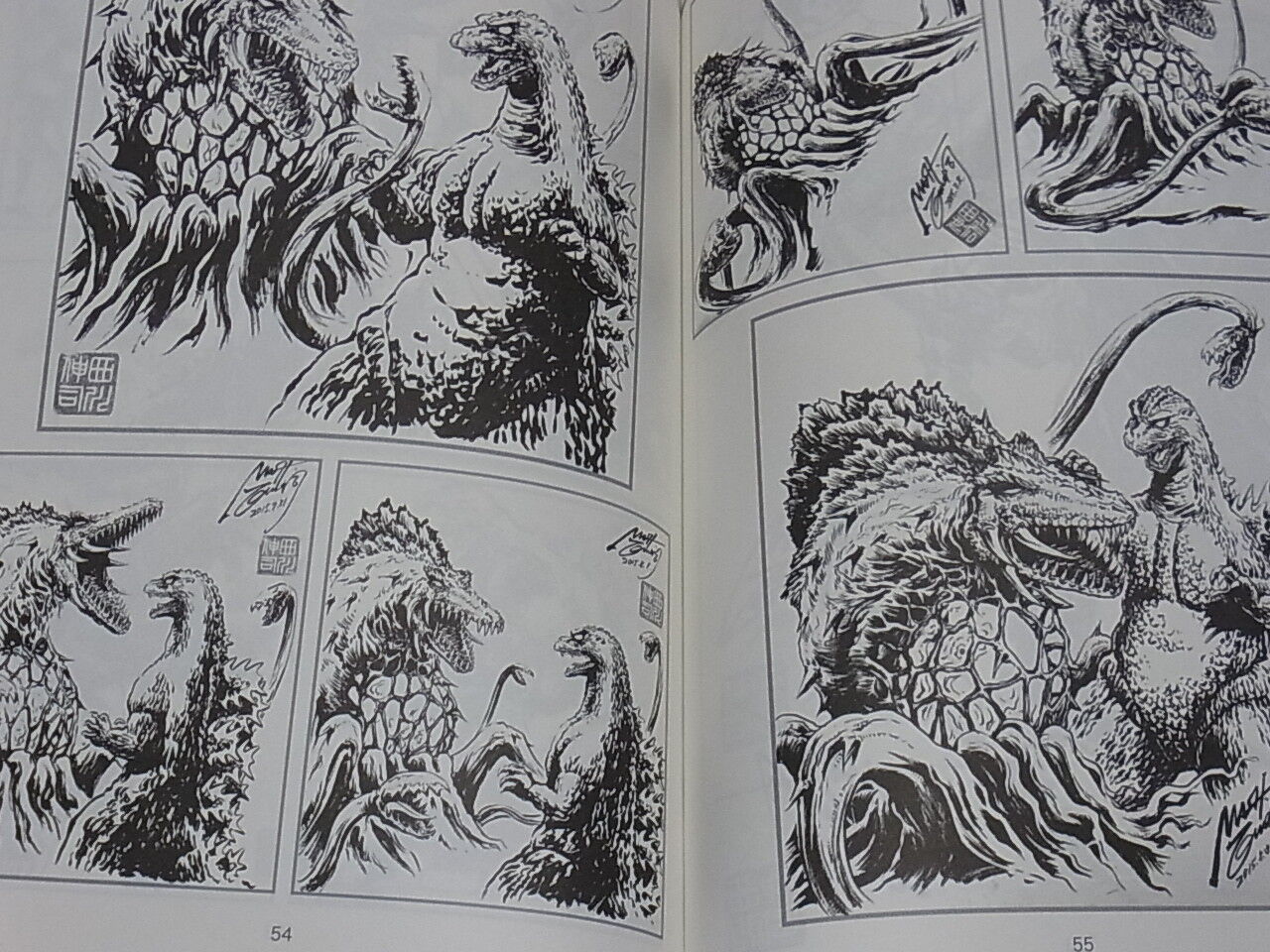 SHINJI NISHIKAWA GODZILLA Illustration Art Book CONVENTION SKETCH BOOK in USA 