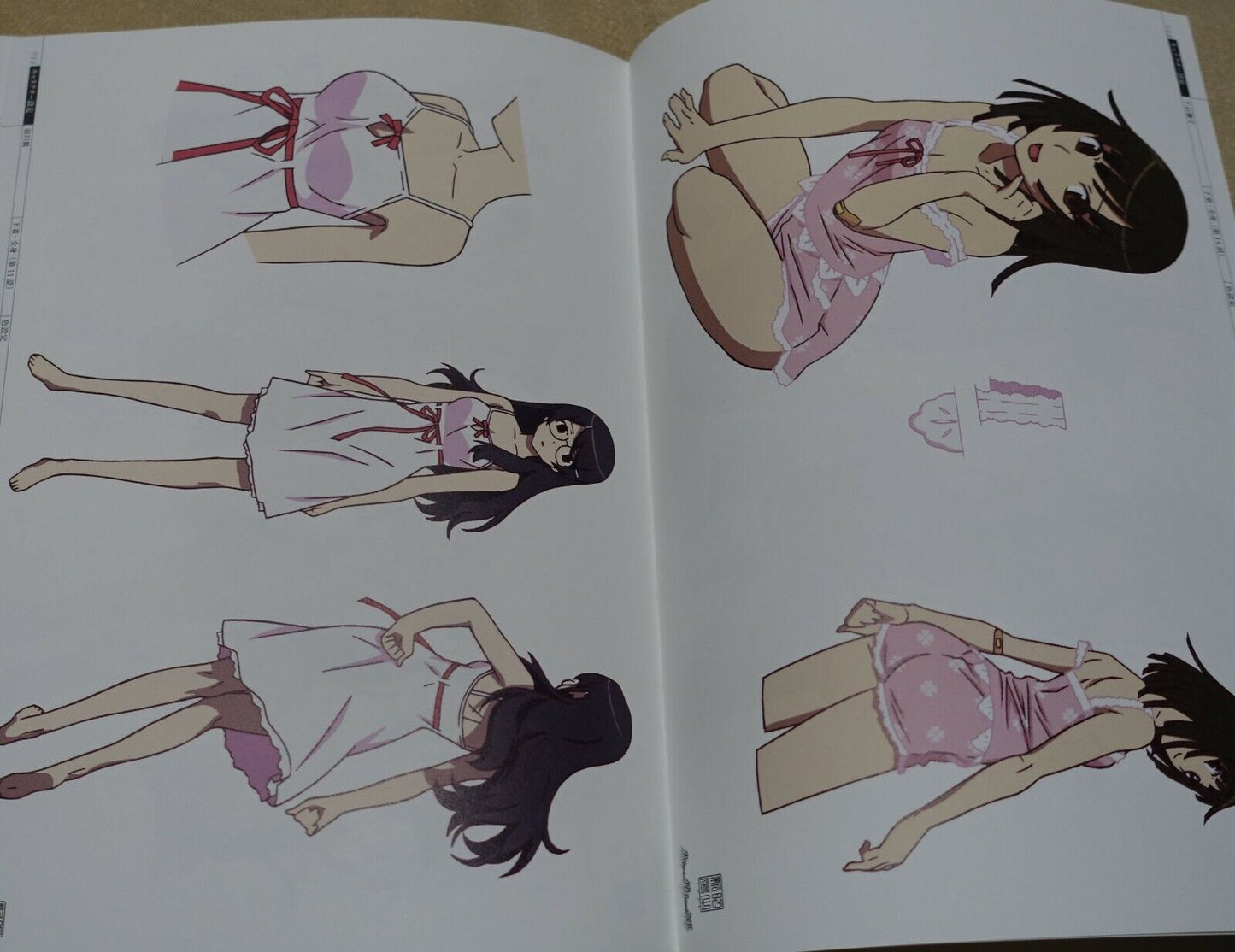 Bakemonogatari Production Note characters White Special Edition 