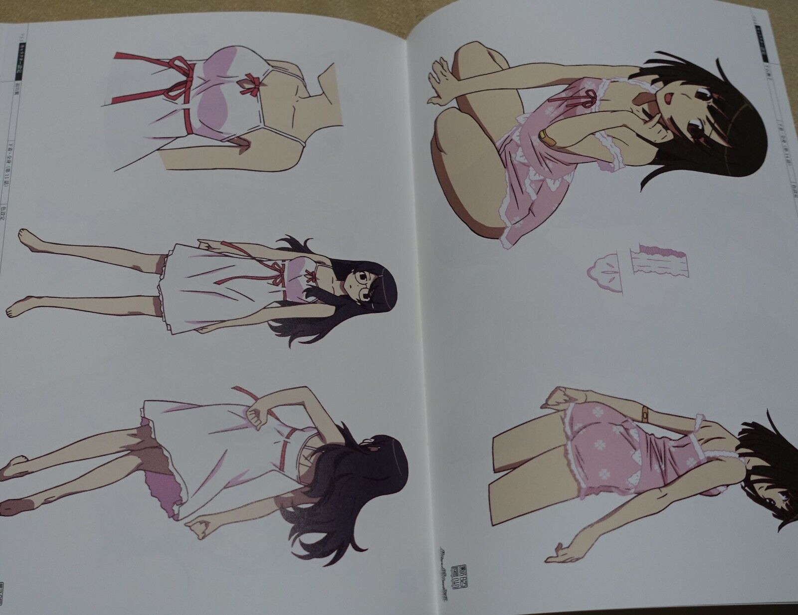 Bakemonogatari Production Note characters White Special Edition 
