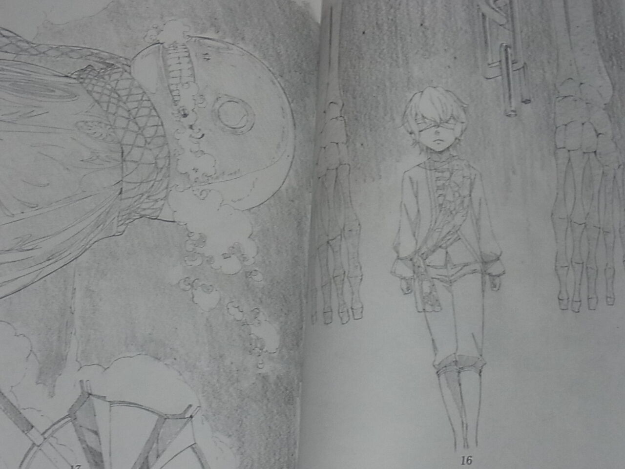 Kasetsu jyuukyo1 Nier Replicant & etc Fan art Book Coloring Book2 RARE 