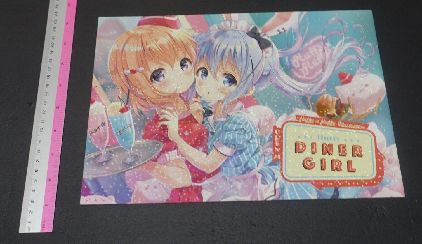 fluffy x fluffy Is the Order a Rabbit Color Fan Art Book DINER GIRL gochiusa 