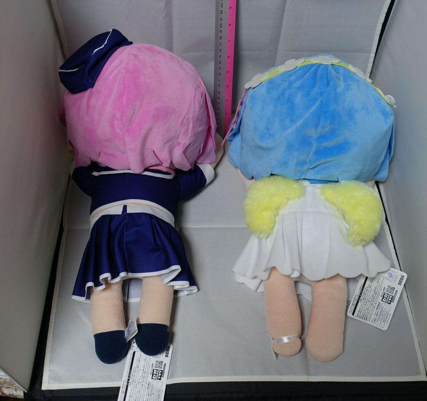 Re:Zero Flight Attendant Ram and Angel Rem Big Plush Doll Plushie Stuffed 