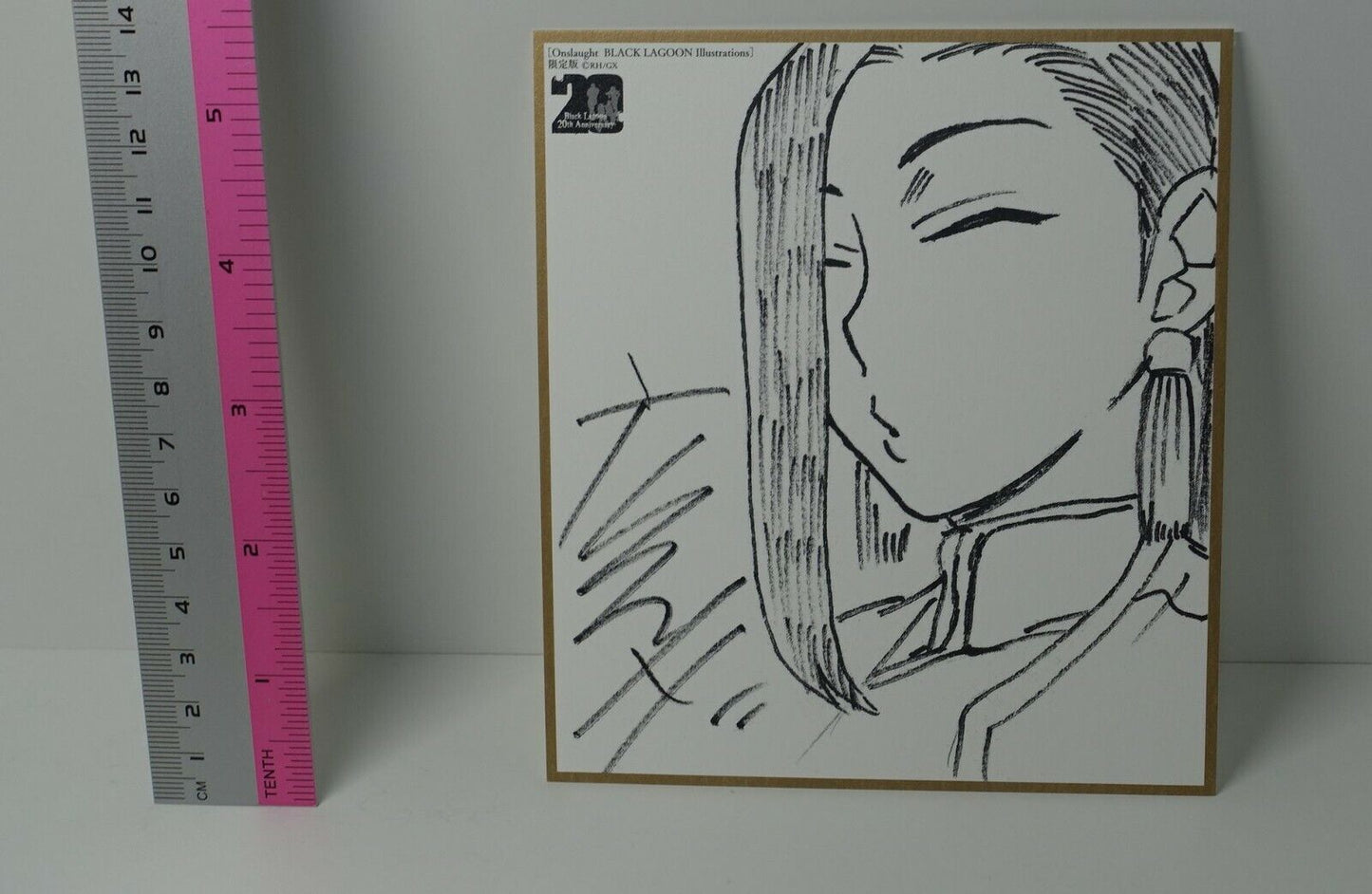 Black Lagoon Exhibition Event item Rei Hiroe Print Shikishi Art Card Shenhua 