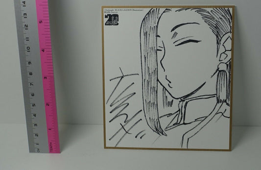 Black Lagoon Exhibition Event item Rei Hiroe Print Shikishi Art Card Shenhua 