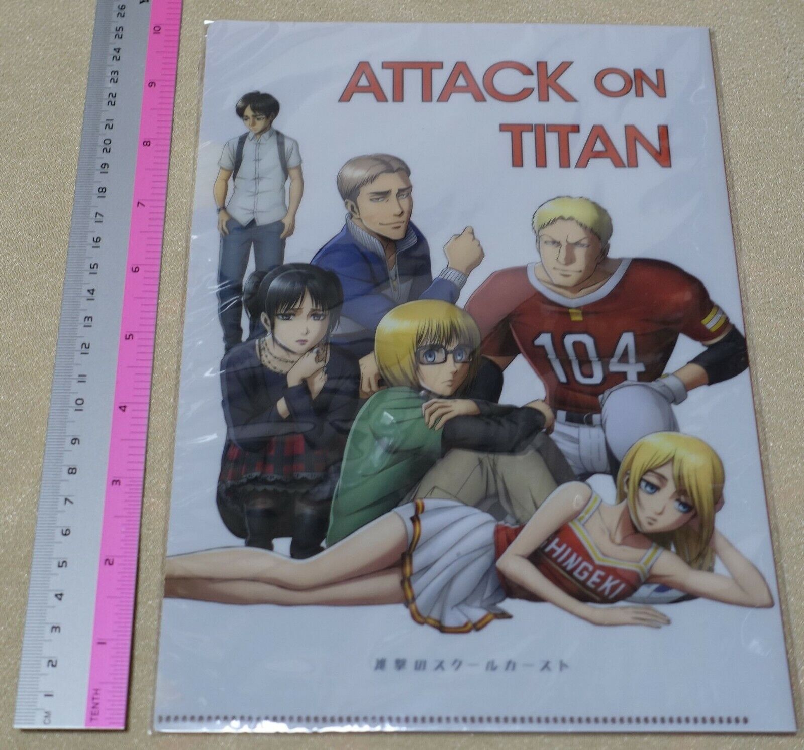 Attack on Titan PVC Art Sheet Clear File Folder 