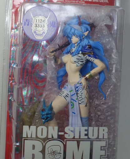 Kaiyodo Mon-Sieur Bome Collection Vol.1 ONI-MUSUME SHE-DEVIL BLUE 