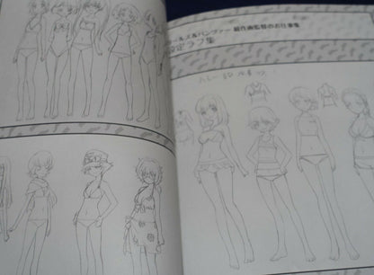 GIRLS und PANZER Art Director's Key Frame Revision Art Work Book Vol.1 & 2 Set 