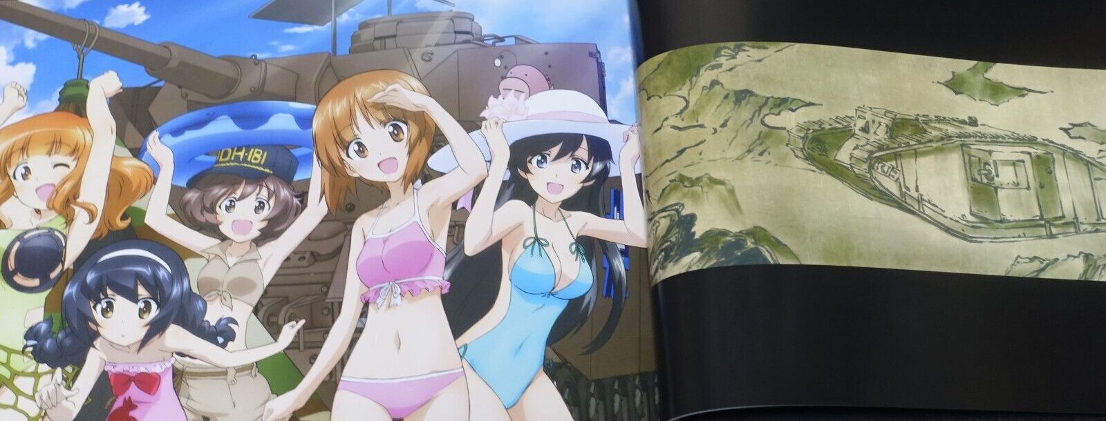 GIRLS und PANZER Characters Official Art Works Sensha-do Shoujo Syashin Syuu 1-4 