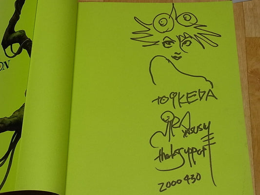 Yasushi Nirasawa Color Art Book CHAMELEON with Raw Autograph Sign & Illustration 