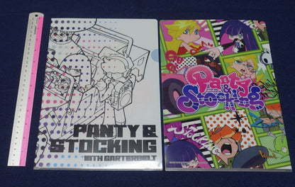 Gainax Panty & Stocking PVC Art Seet Clear File 2 Piece Set B 