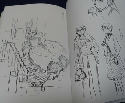 Kaoru Mori Rough Illustration Art Book SCRIBBLES vol.1 & 2 Set with Art Card 