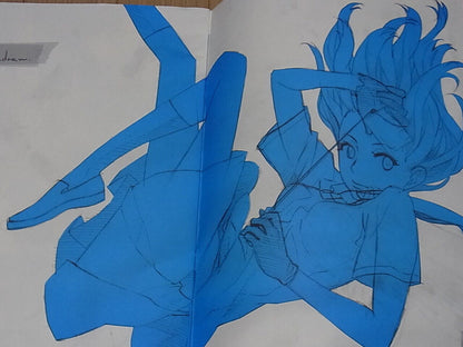 Yusuke Kozaki Illustration Art Book Lea draw with Hand Drawn Autograph Sign 