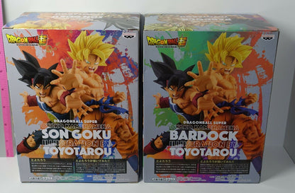Banpresto Dragon Ball Toyotarou Design Figure Goku & Bardock Statue 