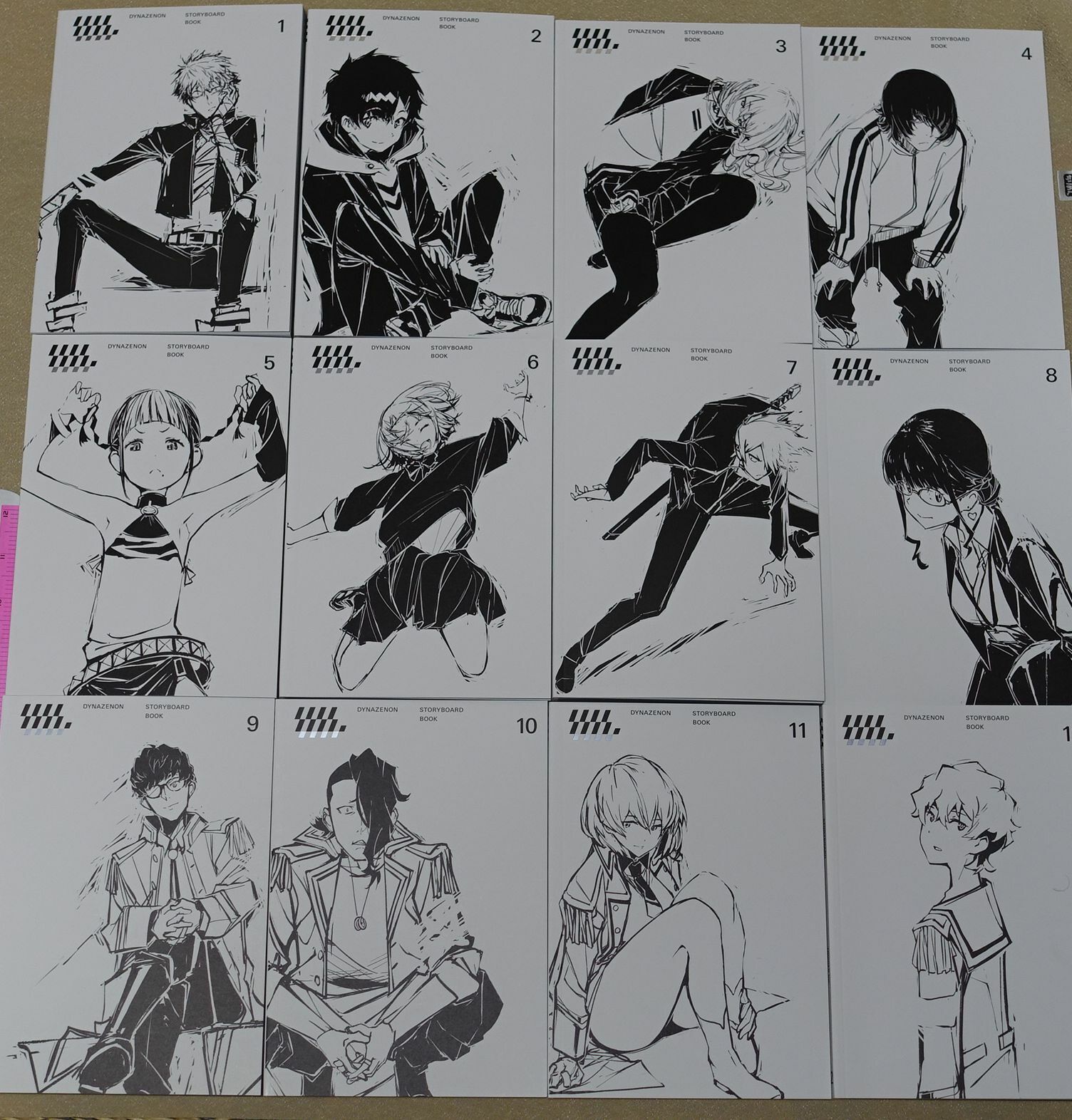 SSSS.DYNAZENON STORY BOARD ART BOOK Vol.1-12 Complete GRIDMAN STORYBOARD 