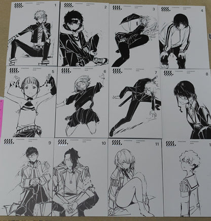 SSSS.DYNAZENON STORY BOARD ART BOOK Vol.1-12 Complete GRIDMAN STORYBOARD 