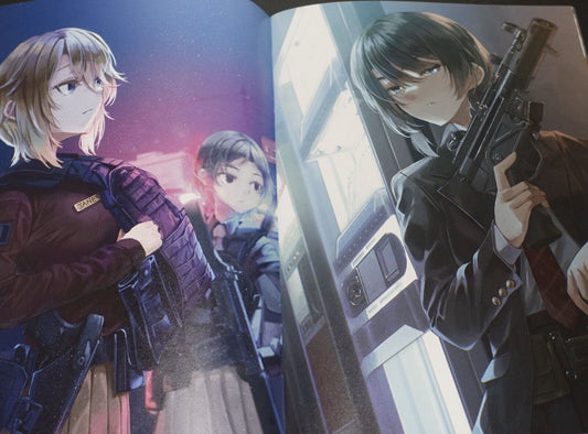 Maruyaki Salmon Color Art Book ARMED SCHOOL GIRLS ILLUSTRATIONS GUN x JK 5 