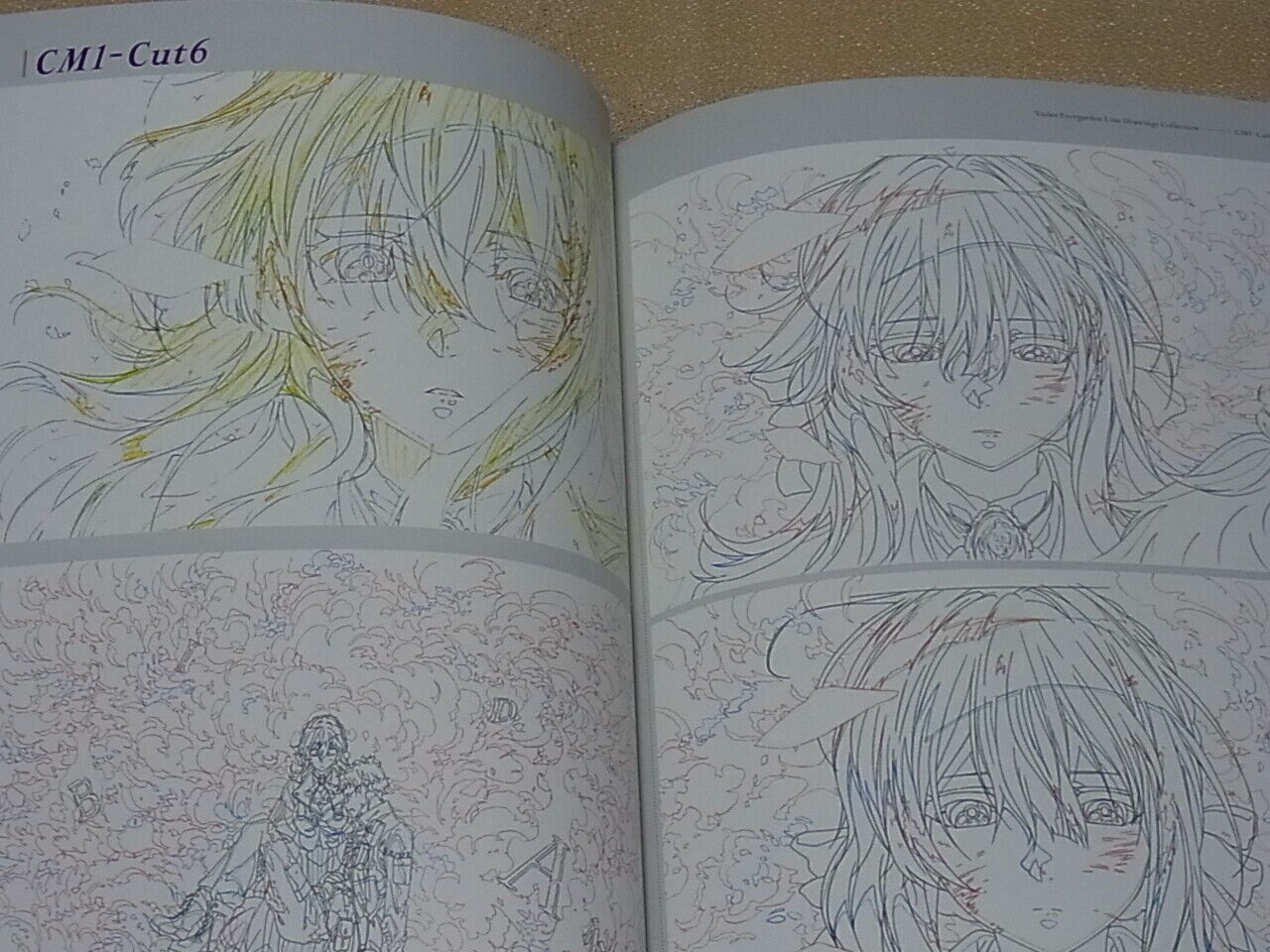 Violet Evergarden Animation Line Drawings Collection Art Book 