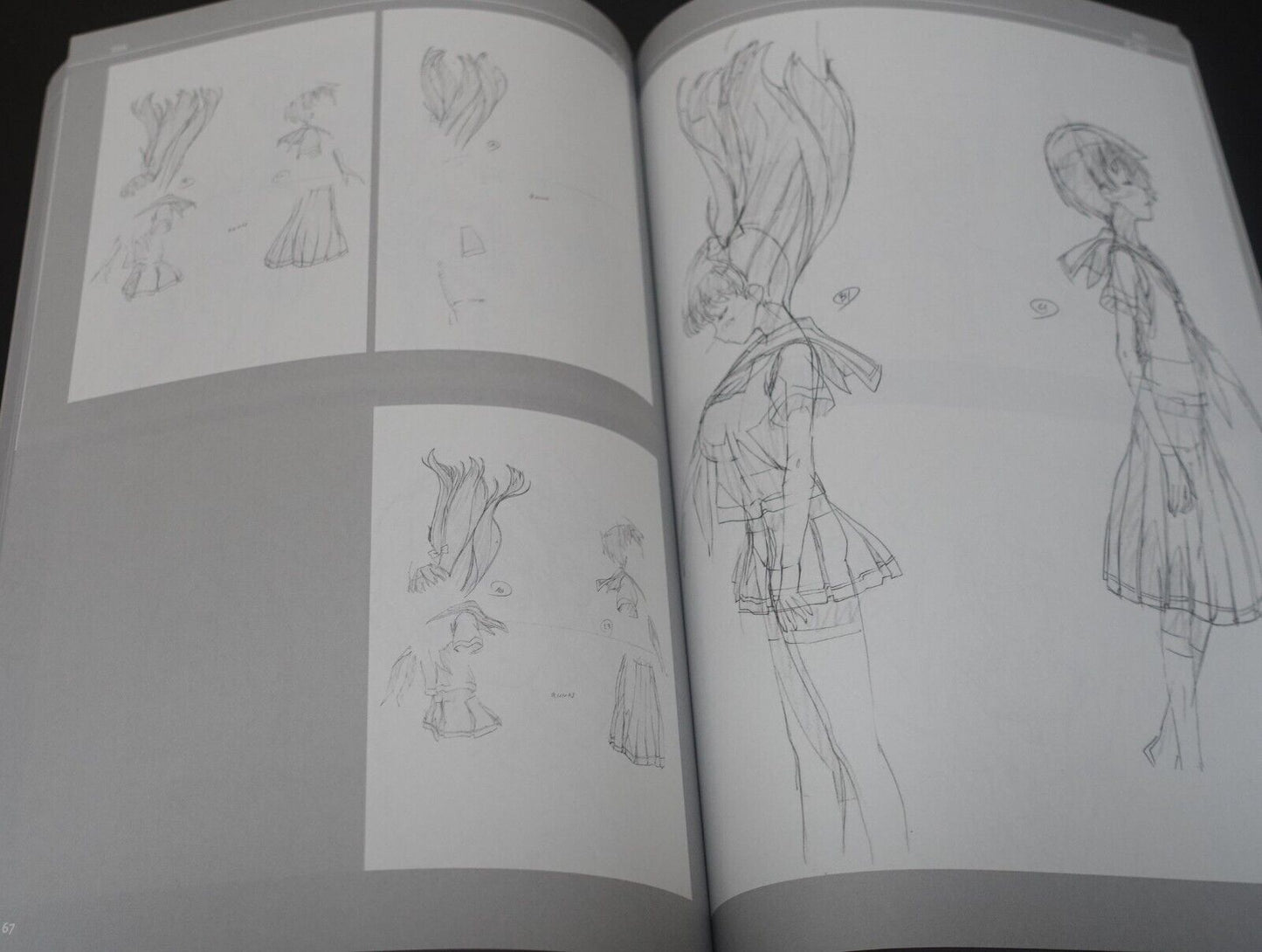 Masakatsu Sasaki Animation Key Frame Art Work Book 7 - Saki - 212page 