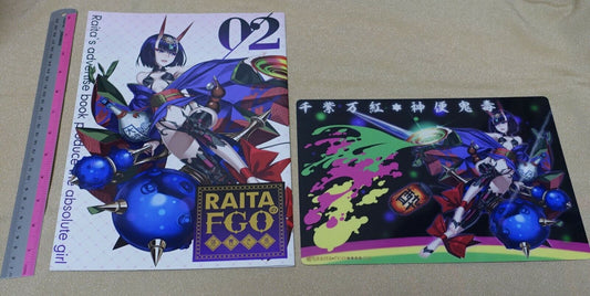 Honjou Raita Fate FGO Designer's Fan Art Book Rakugaki hon vol.2 & PVC Art Board 