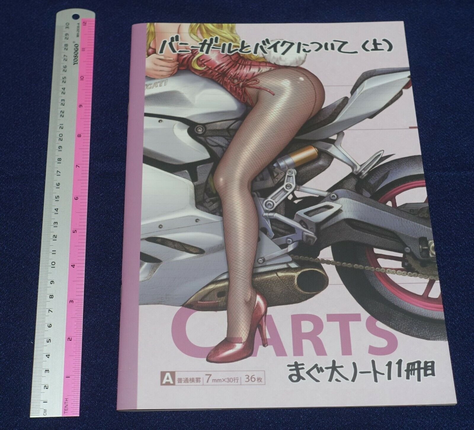MAGUTA C-ARTS BUNNY GIRL COLOR ART BOOK MAGUTA NOTE11 Bunny & Bike 