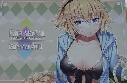 Debuneko Fate FGO Color Fan Art Calendar Book Fate Sketch Calendar 2019 C95 