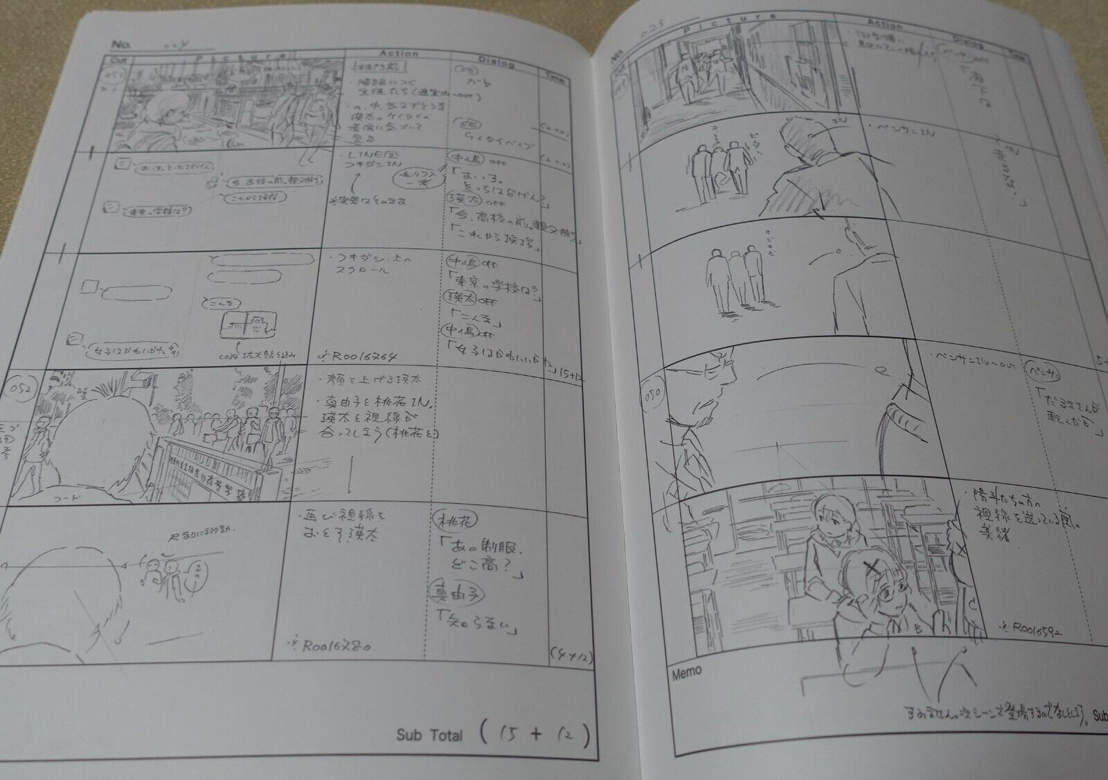 Animation Just Because! Ep01 Story Board Art Book 