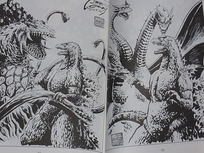 SHINJI NISHIKAWA GODZILLA Illustration Art Book CONVENTION SKETCH BOOK in USA 