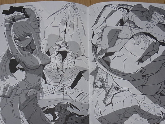 Hiroyuki Imaishi American Comic Fan Art Book Chirashi Syumai 12Pack x2 