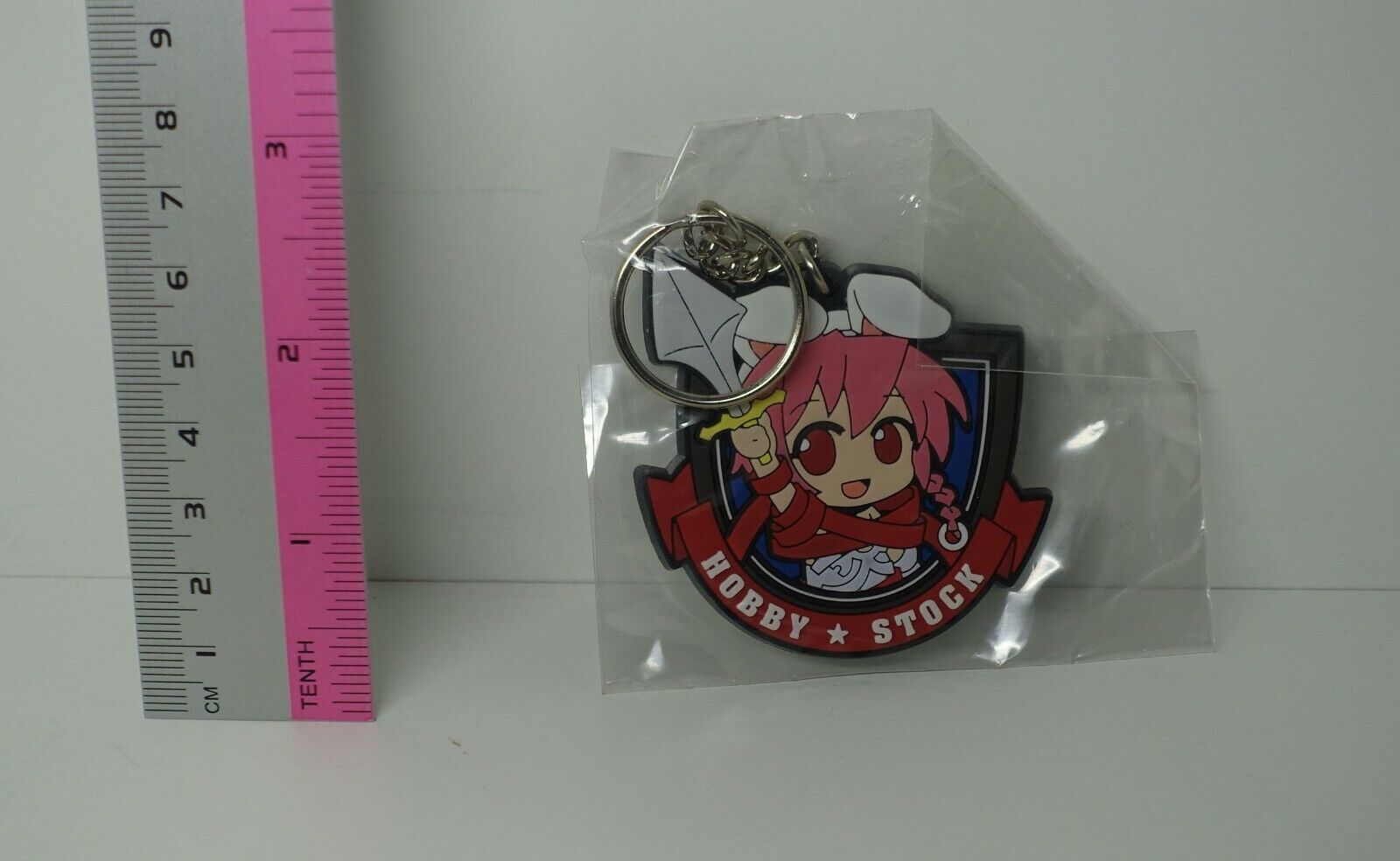 HOBBY STOCK MASCOT CHARACTER TOKUKO RUBBER KEY CHAIN RED 