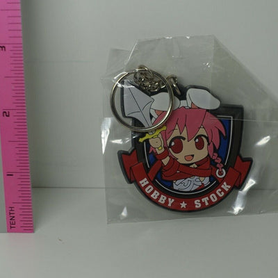 HOBBY STOCK MASCOT CHARACTER TOKUKO RUBBER KEY CHAIN RED 