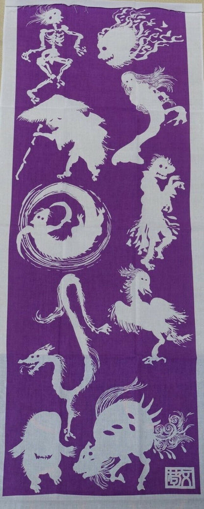Takashi Hashimoto Ayakashi Print Art Sheet & Yokai Design Cloth Poster 