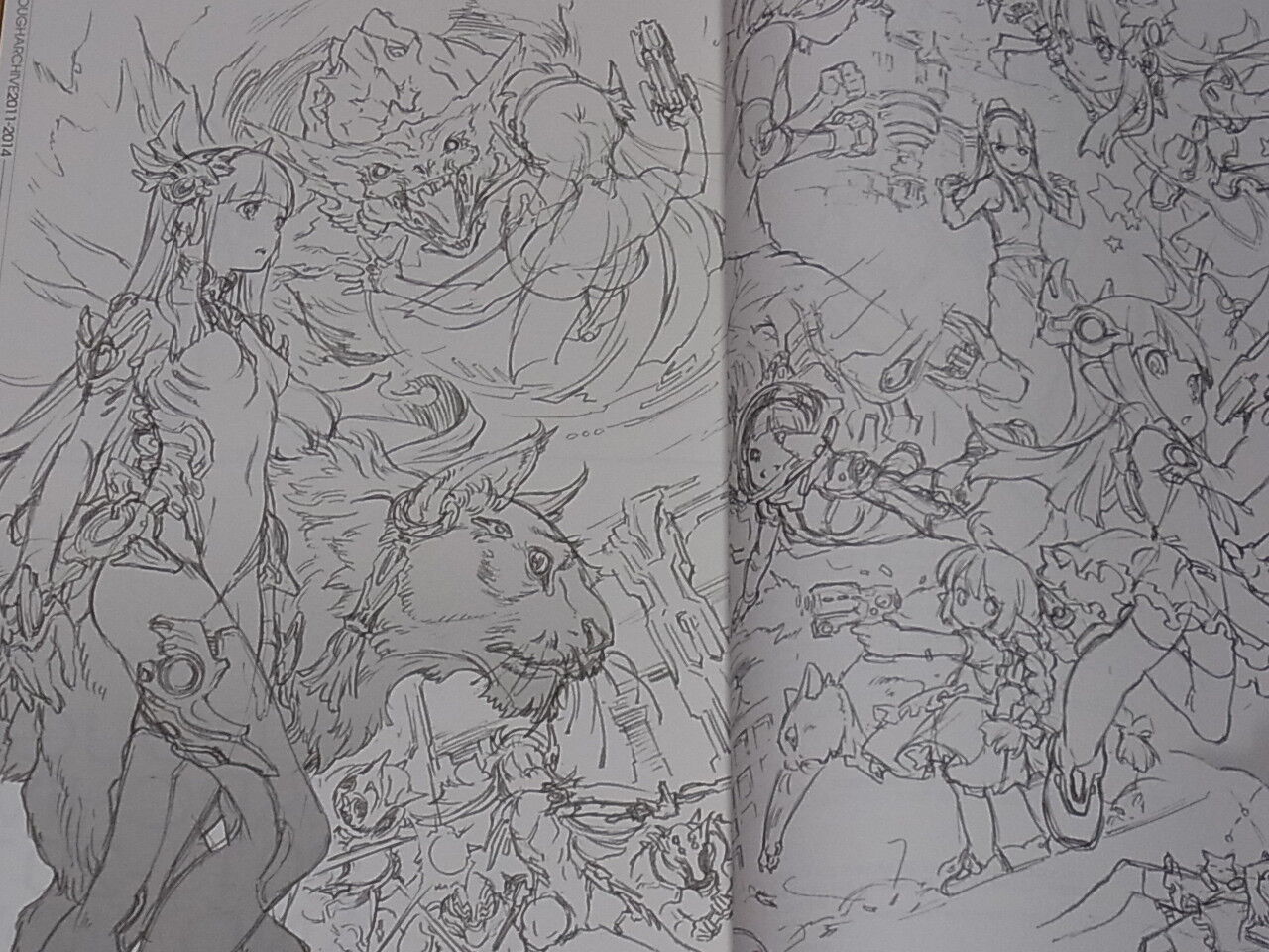 Kunihiko Tanaka Rough Art Book Rough ARCHIVE 2011-2014 98page 